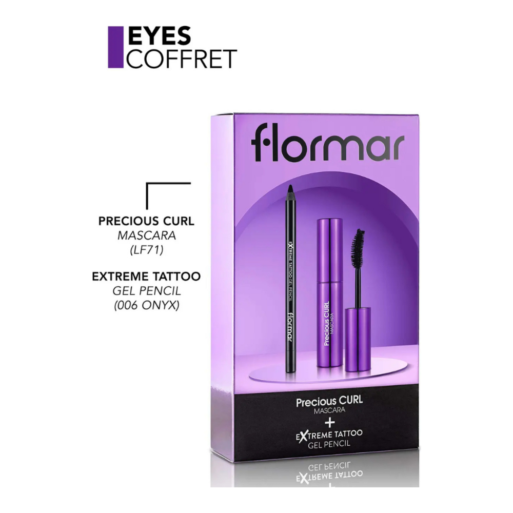 Flormar Eyes Coffret (Precious curl mascara and Extreme Tattoo 06) - Image 2