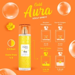 TBF - Gold Aura Body Splash 200 ML - الصورة 3